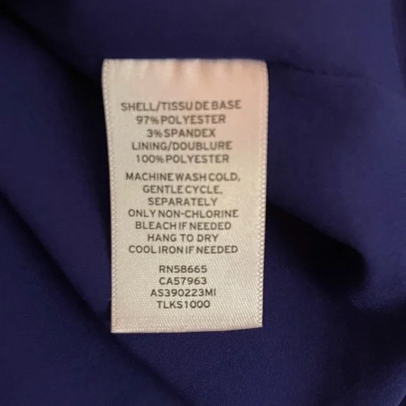 Beautiful blue dress with pockets on sides and large bows on shoulders size 4 - Picture 8 of 8